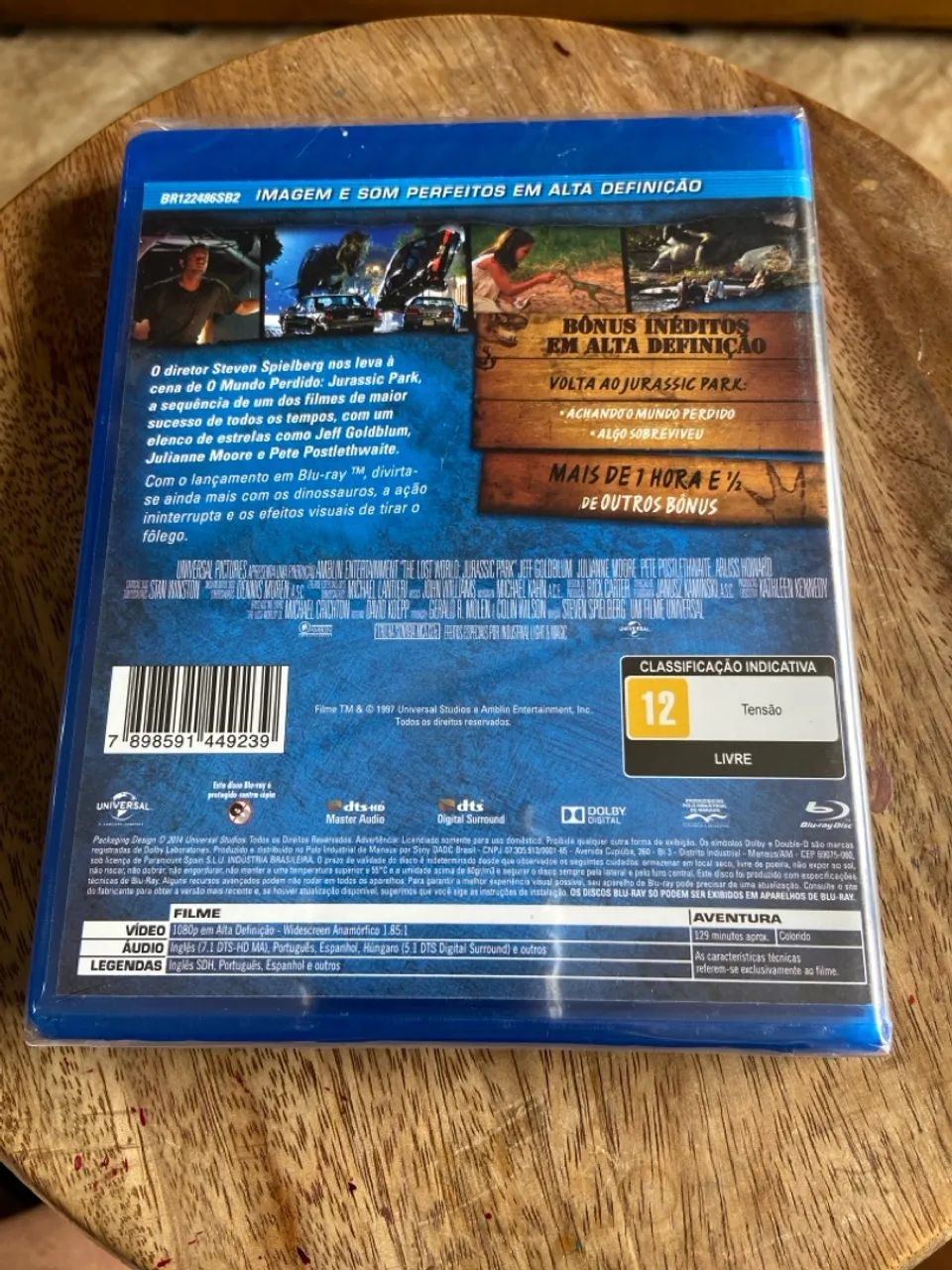 O Mundo Perdido - Jurassic Park (Blu-Ray) (Lacrado) - Foto 2