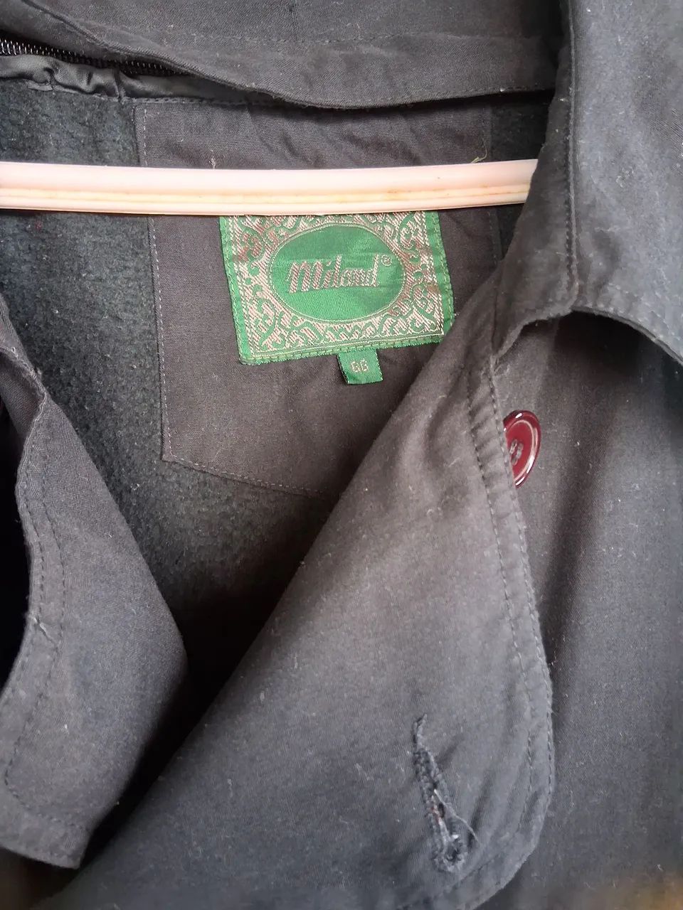 Casaco Trench Coat Preto Clássico - Foto 4