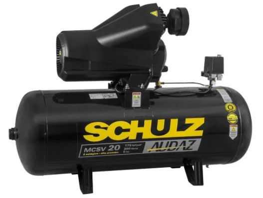 Compressor Industrial Schulz Audaz MCSV 20 Pés 200 Litros 5CV  - Foto 2