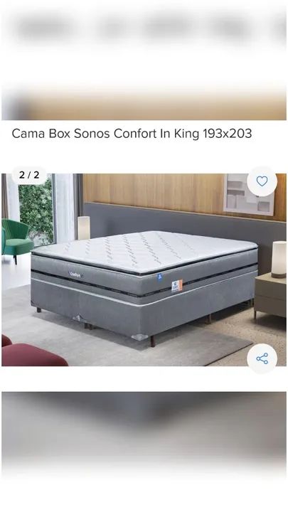 Cama Box Sonos Confort In King 193x203 - Foto 2