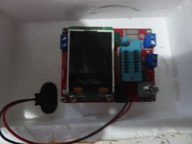 Multe testador Componentes Ohmímetro Capacímetro  Esr Transistor - Foto 5