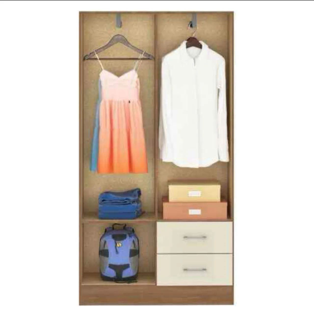 Guarda-Roupa Branco Moderno - R$339,99 - Foto 5