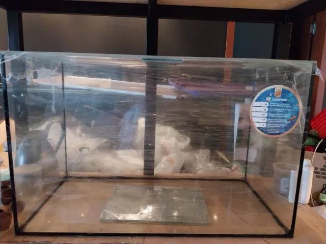 Aquário Grande 160 Litros 80x40x50 vidro 5mm com tampa Novo