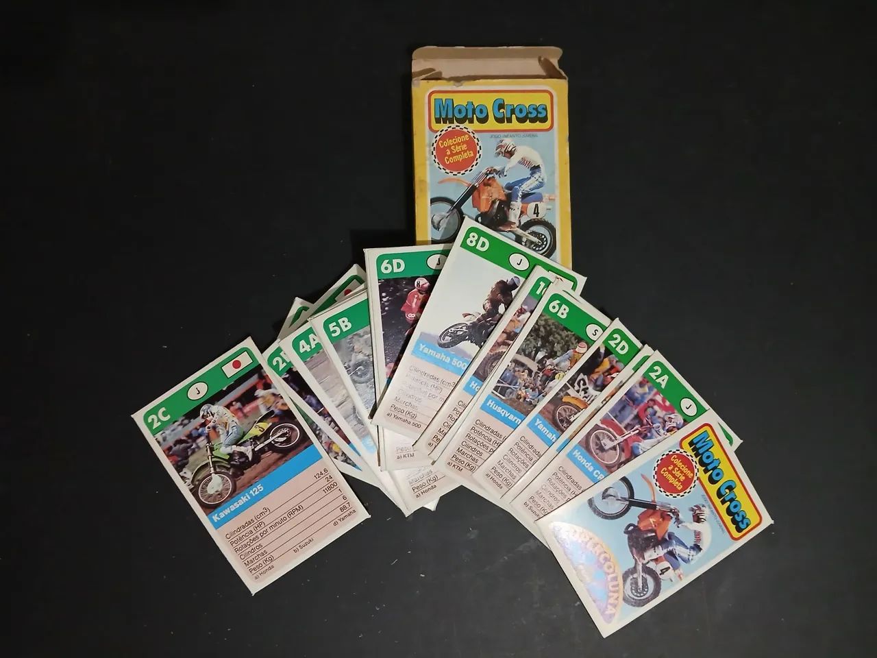 Lote Cartas Super Coluna anos 80 Mercedez (Nova) e Moto Cross