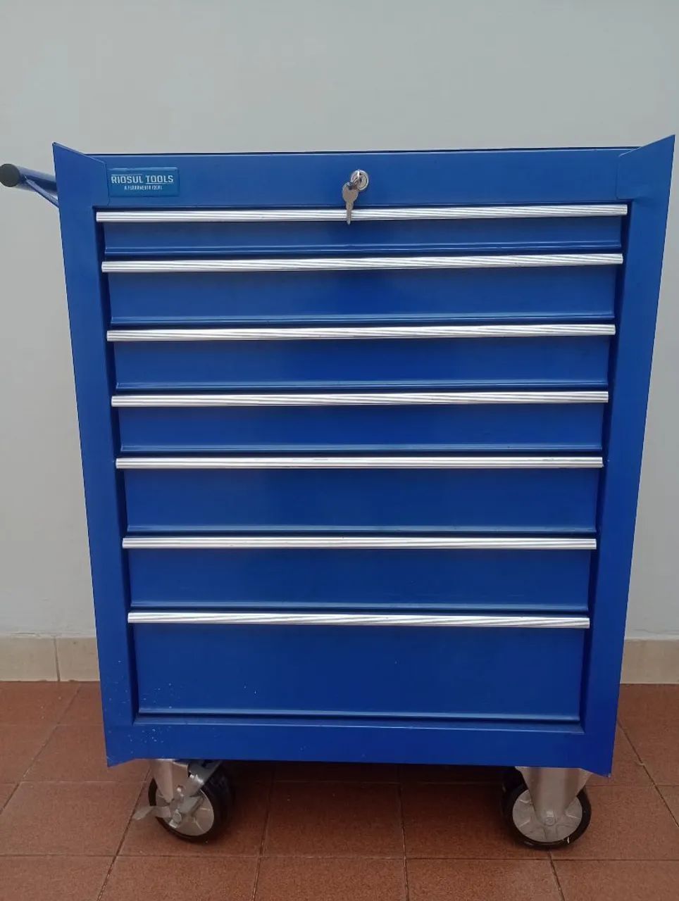 Armário de Ferramentas com 7gavetas - Azul - Foto 2