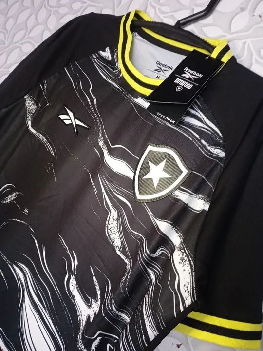Camisa Botafogo Preta - Reebok - Tamanho M - Foto 4