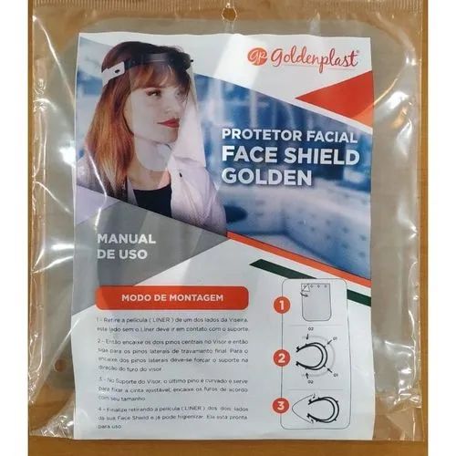 Protetor Facial Face Shield Golden - Novo