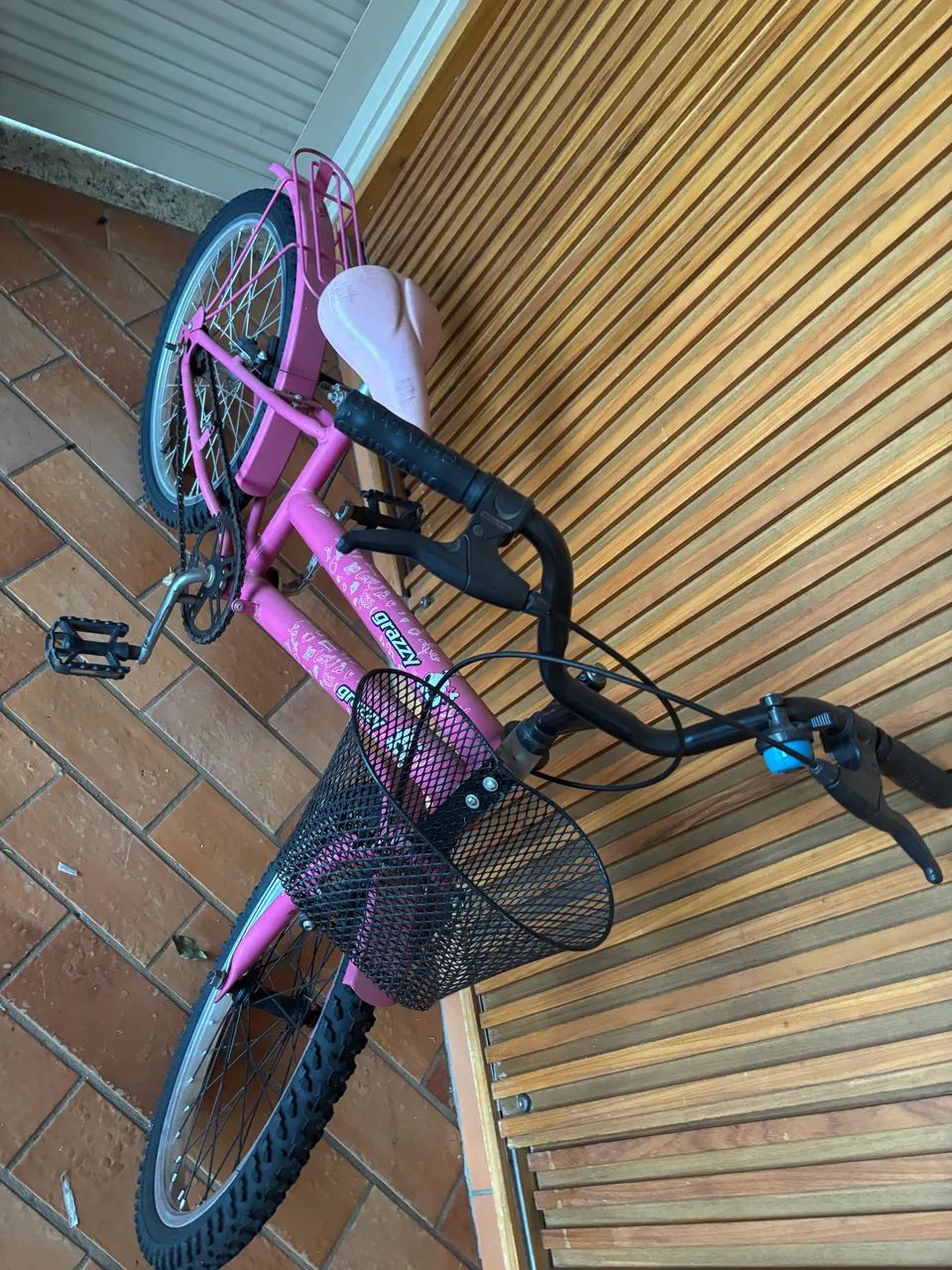 Bicicleta infantil rosa aro 20 - Foto 2