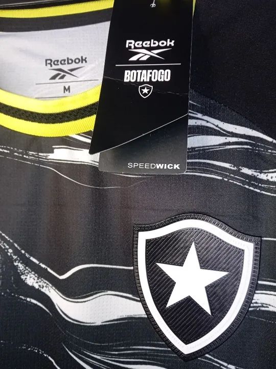 Camisa Botafogo Preta - Reebok - Tamanho M - Foto 2