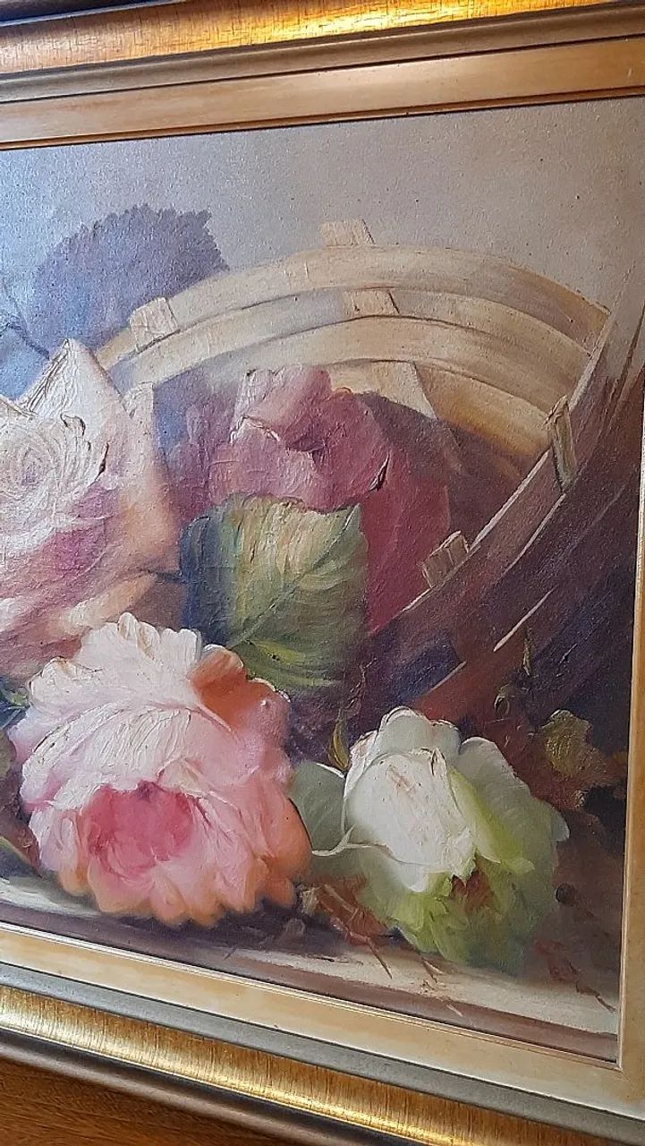 Óleo sobre tela do renomado artista "Davi das flores".  - Foto 3