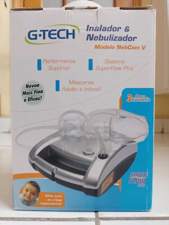Inalador e nebulizador - GTech - NebCom V