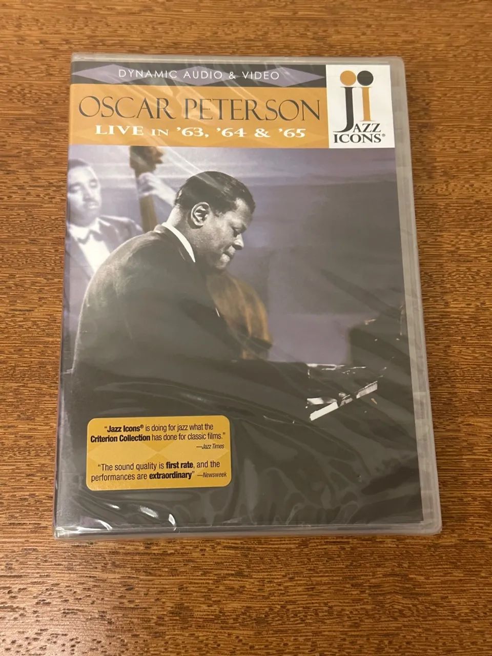 DVD Oscar Peterson - Live in '63, '64 & '65 - Jazz Icons, LACRADO, raridade.