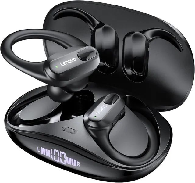 Fone De Ouvido Bluetooth 5.3 Lenovo Xt80 Trinkplus Preto - Foto 4