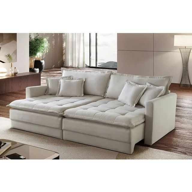 Sofá Retratil e Reclinavel Duffy 2,40m Linha Premium PREÇO DE FÁBRICA!