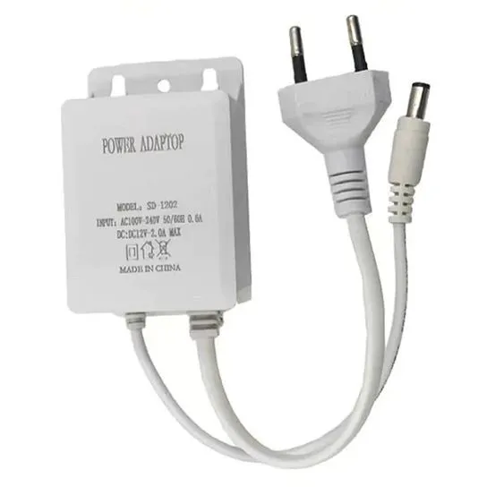 Fonte Adaptador de Energia para Câmera SD-1202 chicote alimentacao