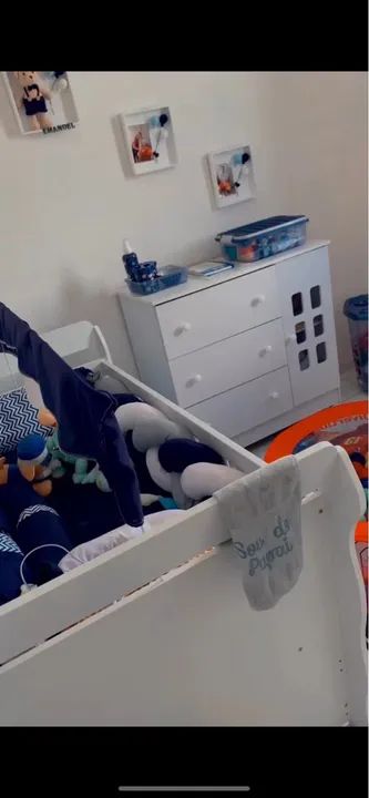 Berço Cama Infantil Branco - 3 em 1 - Foto 3