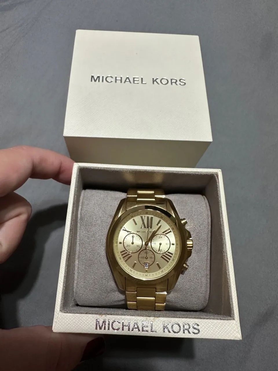 Relógio Michael Kors Dourado - Original - Foto 4