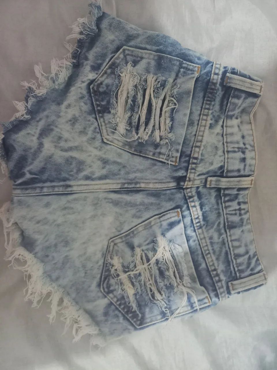 Short Jeans Destroyed - TAM 34 - Foto 2