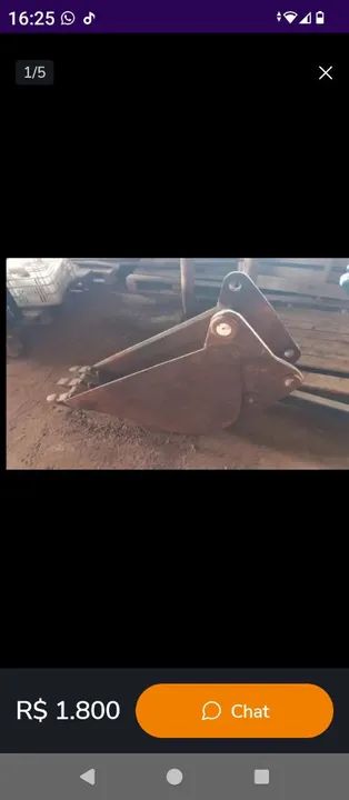 Caçamba retro escavadeira case