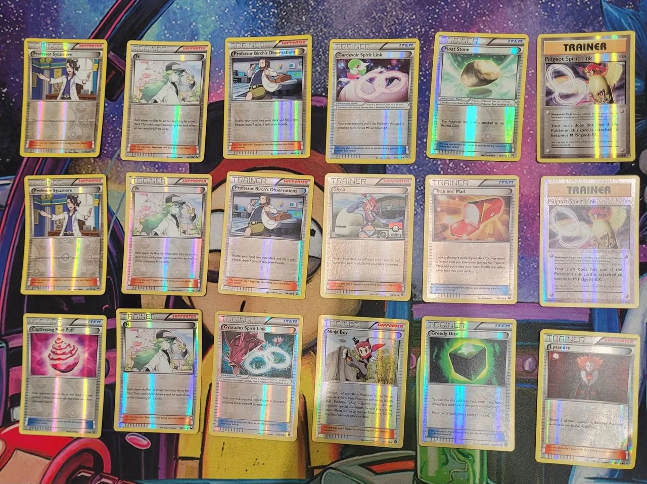 Trainers antigas ( reverse foil) Pokémon tcg