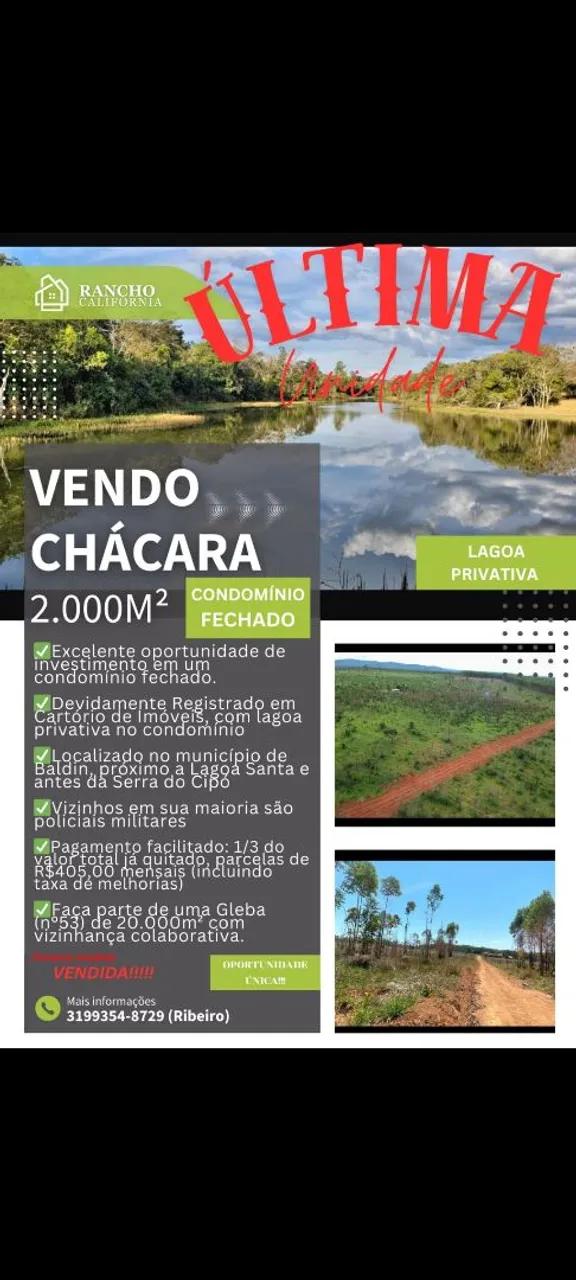 Lote à venda em condomínio fechado
