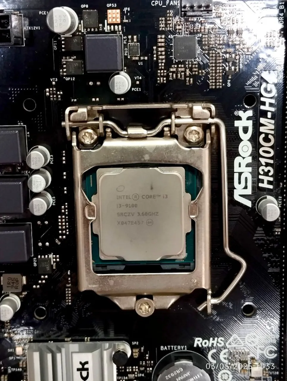 Kit i3 9100 (Video integrado) + Placa Mae H310 ASRock - Aceito troca - Entrego/Envio
