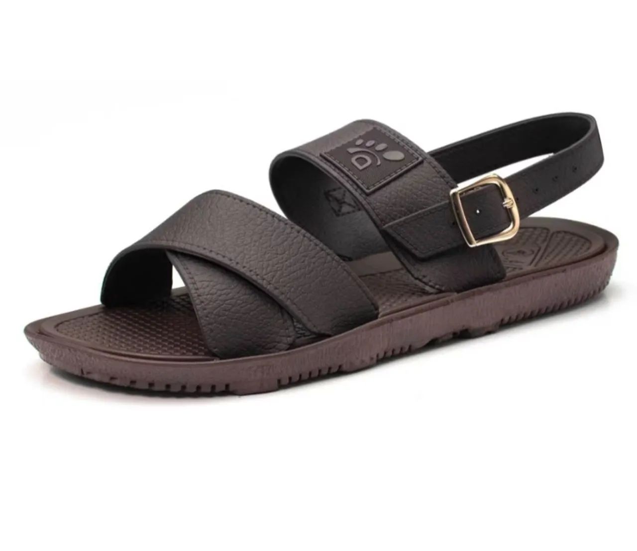 Sandália Masculina Apuana café - Foto 4