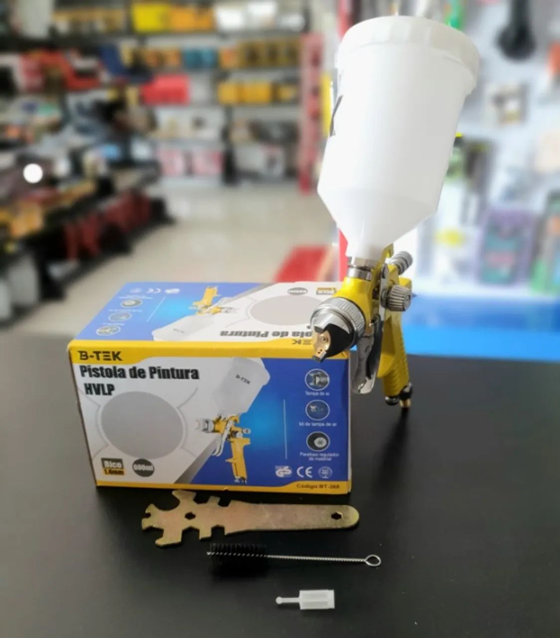 Pistolade Pintura HVLP 600ml Profissional 1.4 Cod: 