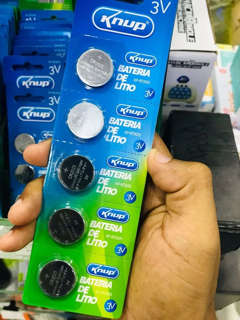 Bateria Lítio 3V Cr2032 (Cartela 5 Pilhas) Novo - Garantia