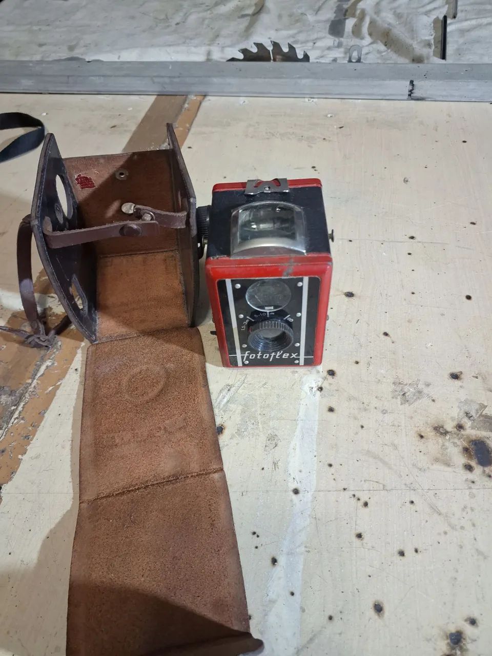 Câmera Fotográfica Antiga Fotoflex com Case