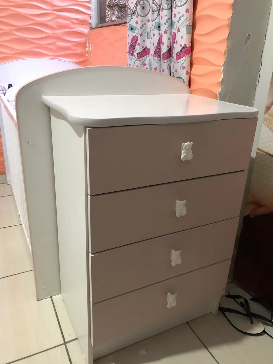 Quartinho completo na cor rosa bebê