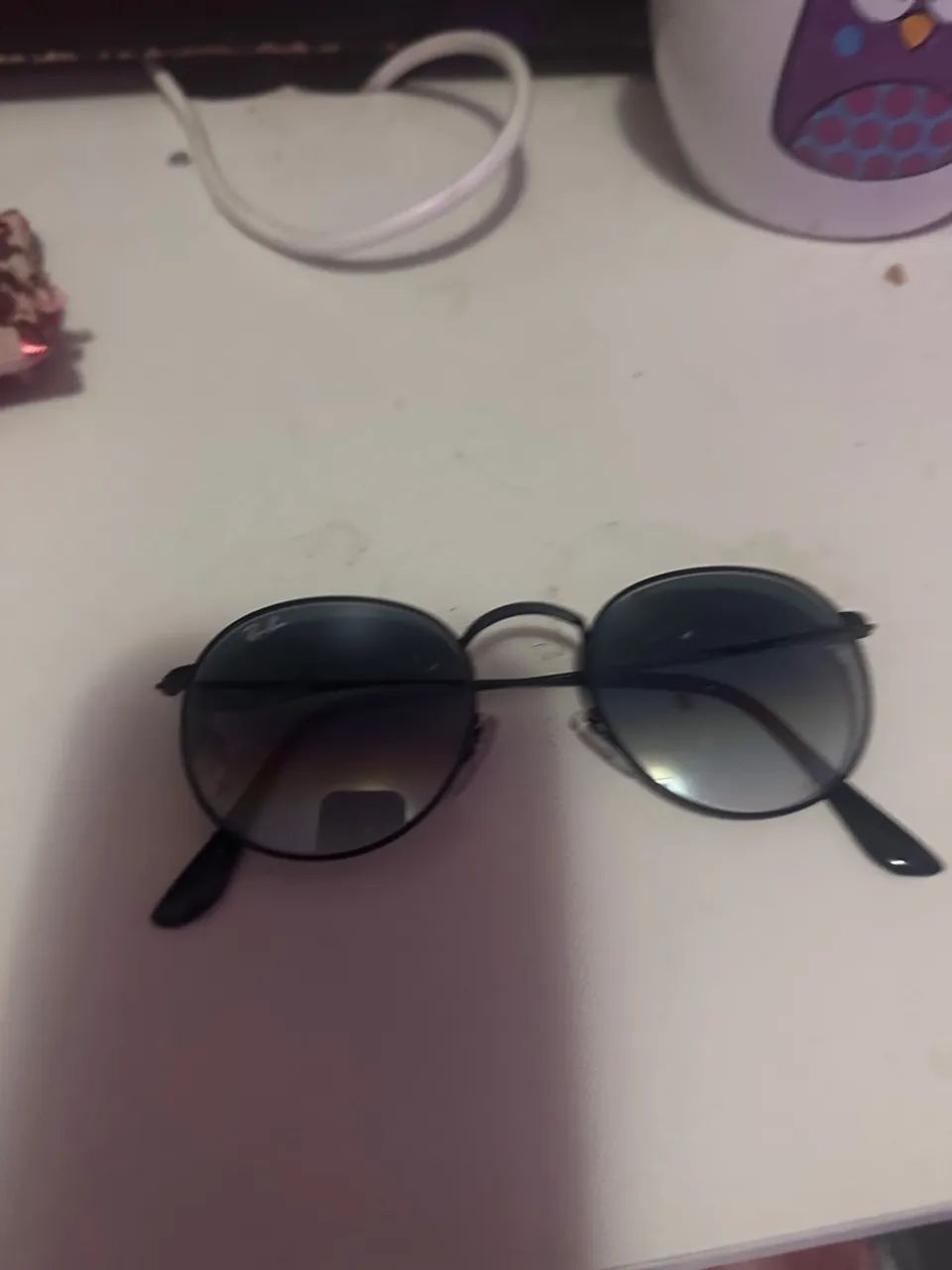Óculos de Sol Ray-Ban Redondo Dourado - Foto 2