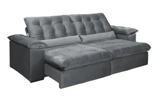 OFERTA!! Sofá Elisa 2,90m com Pillow nos Braços (Molas Ensacadas) - Só R$3.099,00