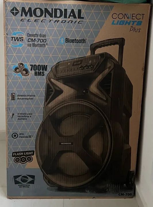 Caixa Amplificada Connect Lights Plus Mondial Electronic