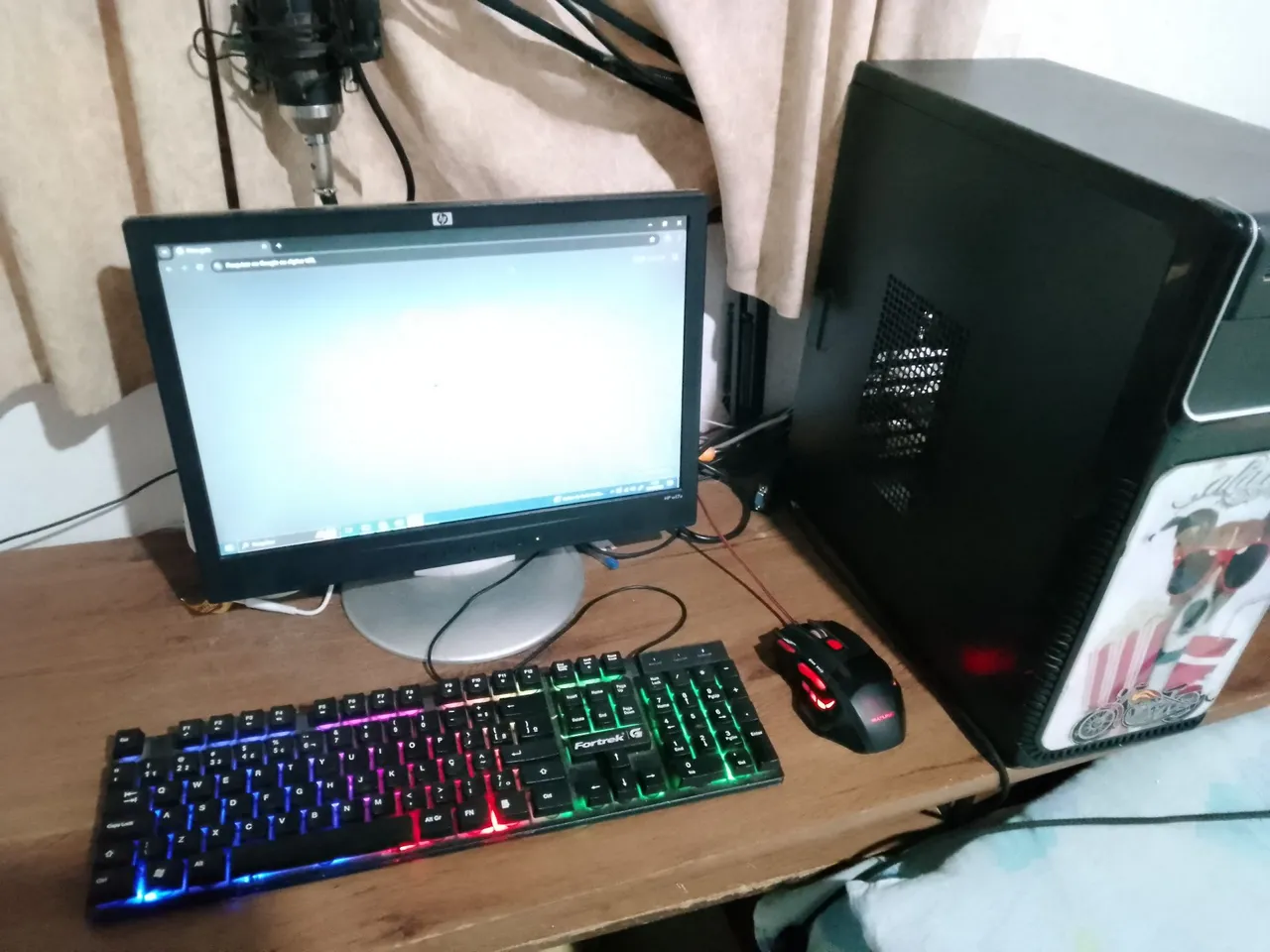 Computador Semi-Gamer Completo com Teclado RGB