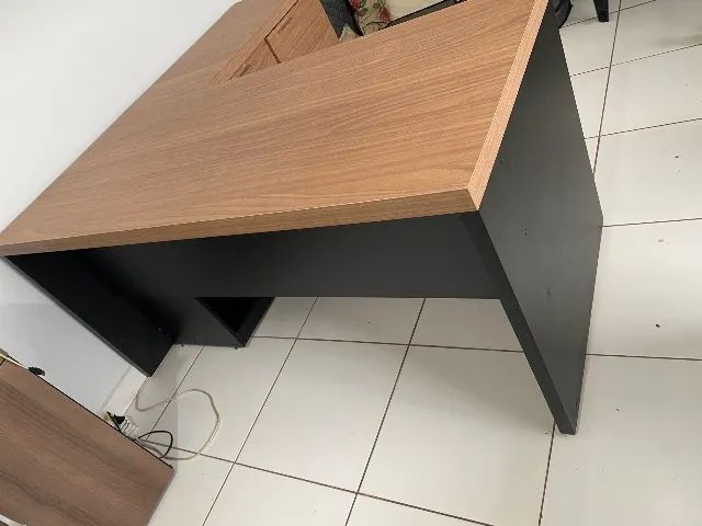 Mesa para escritório modelo presidente nova 100% em MDF - Foto 3