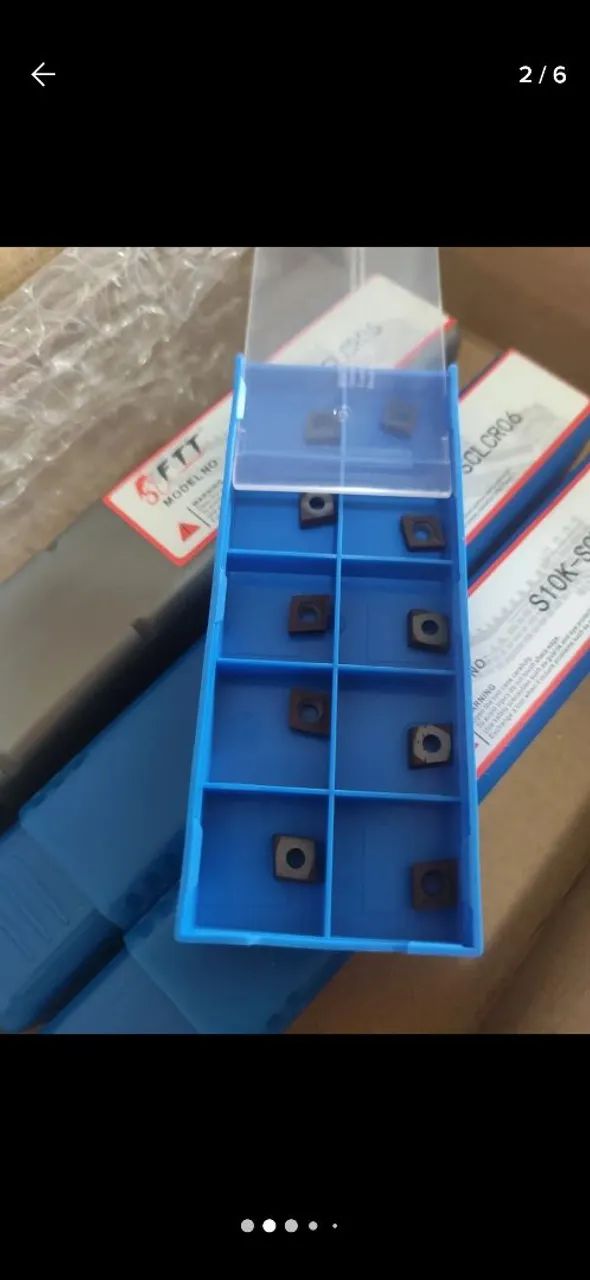 Ferramentas Usinagem Mini Torno + Insertos  - Foto 2