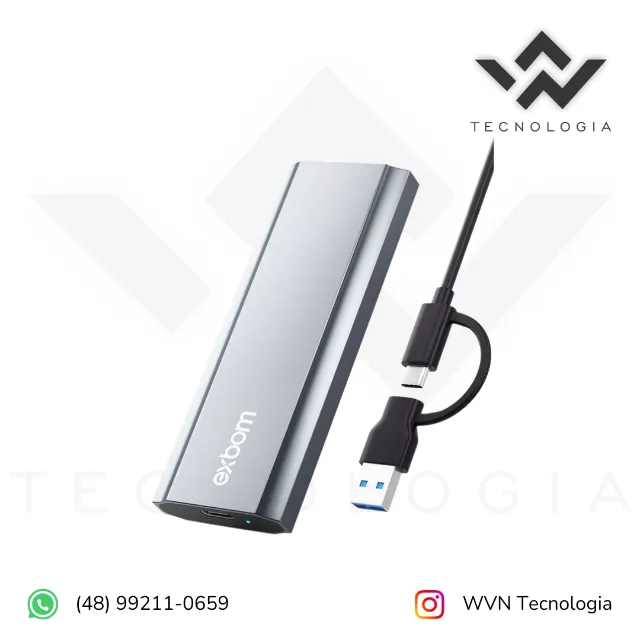 Case para SSD NVME M.2 USB Tipo-C 3.1 