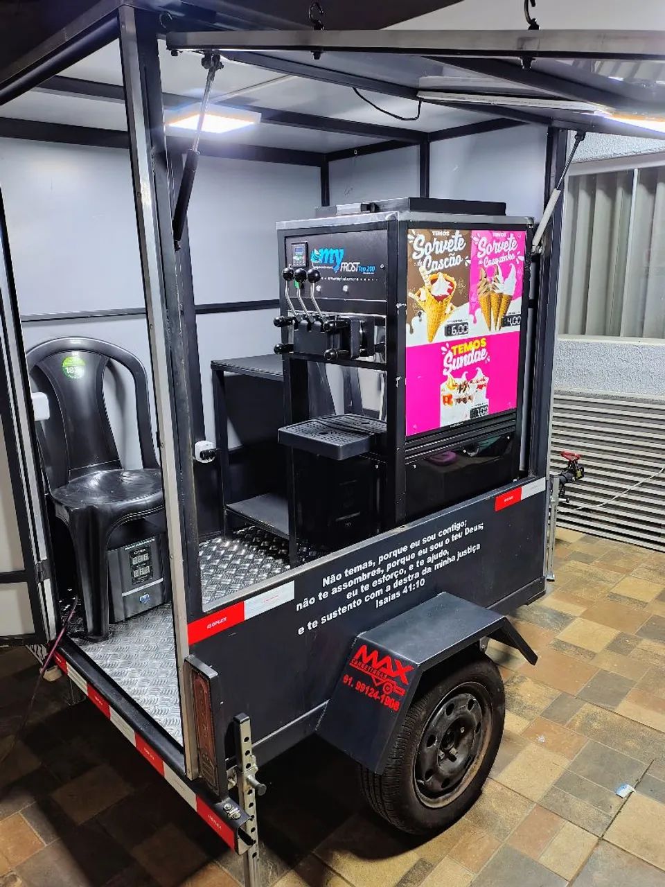 Trailer com máquina de sorvete expresso  - Foto 4