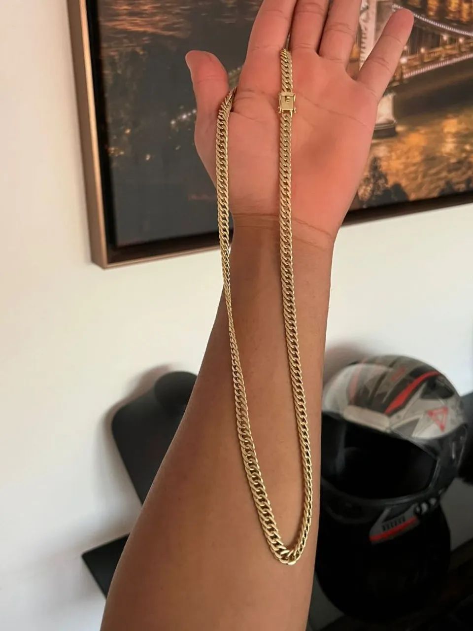 Corrente Ouro 18k  6,4mm Nova - Foto 3