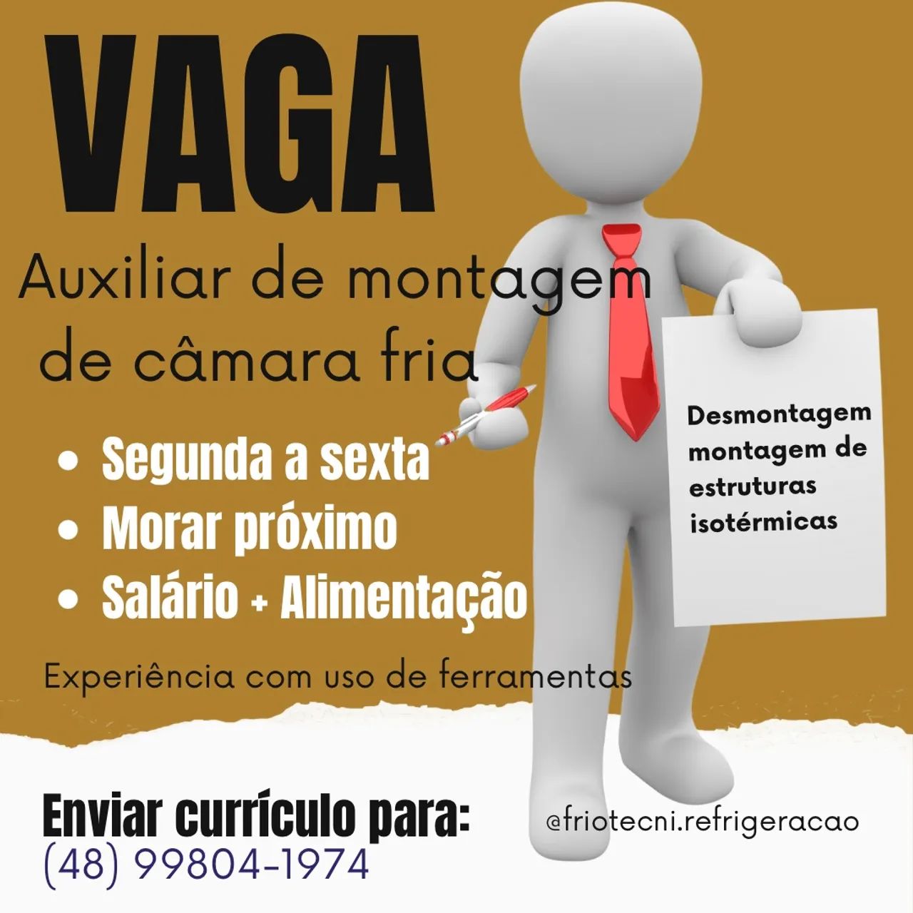 Auxiliar de montagem de câmara fria 