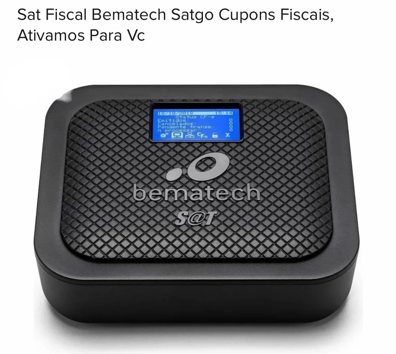 SAT Fiscal Bematech Satgo - Cupons Fiscais