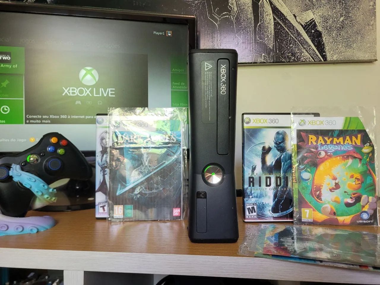 Xbox 360 Slim destravado completo