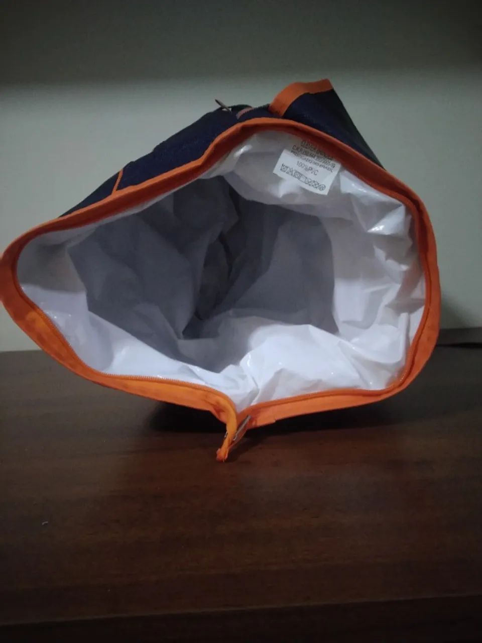 mochila térmica seara azul e laranja - Foto 4