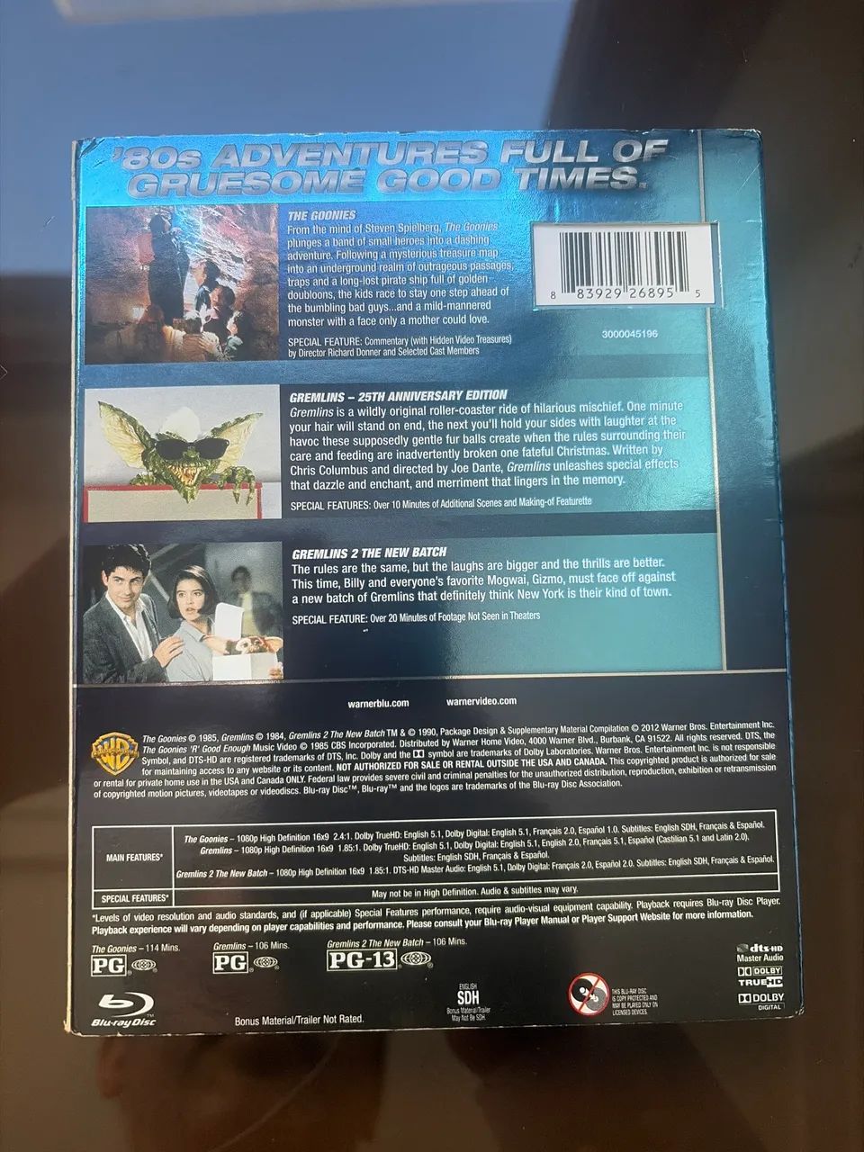 Box Goonies, Gremlins e Gremlins 2 - Foto 2