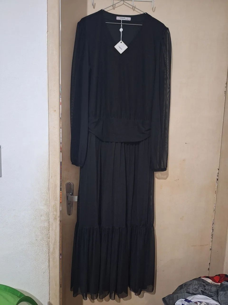 Vestido Tata Martello tule e blusa preta tule 