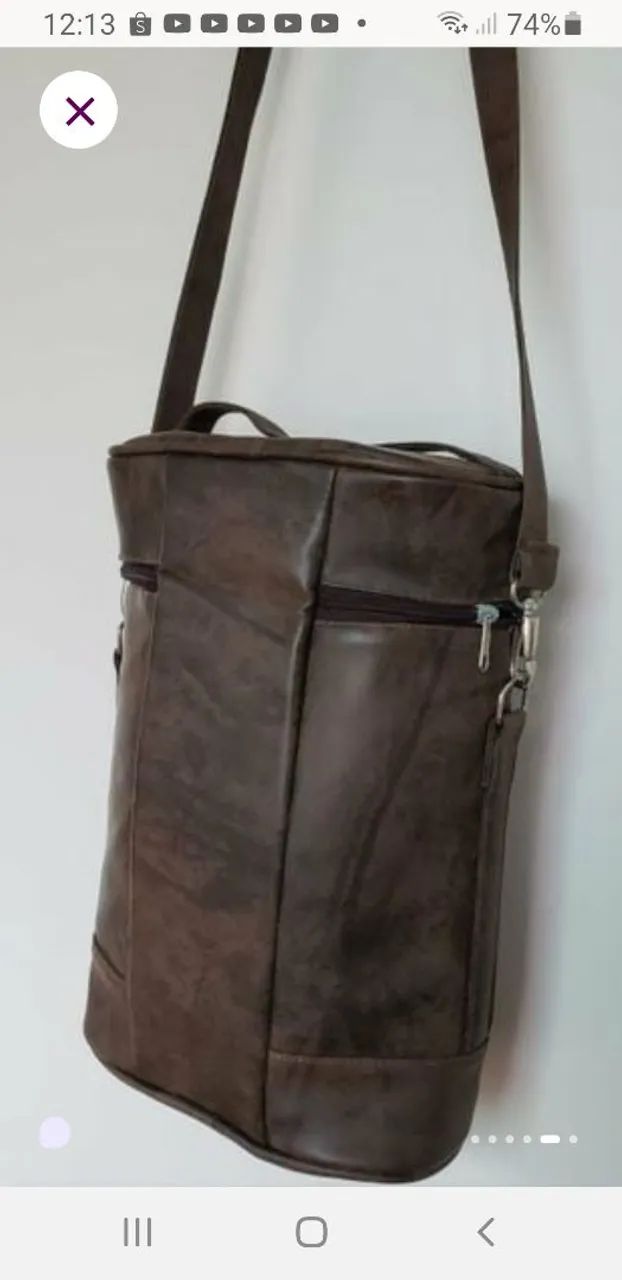 BOLSA DE COURO ESTILO MATEIRA  - Foto 3