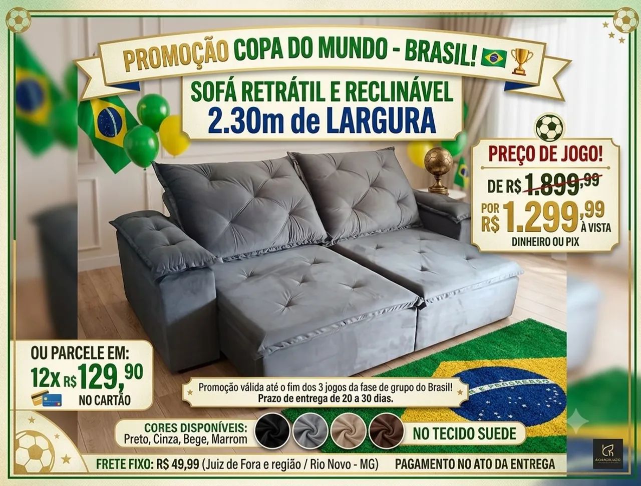 Sofás retrátil e reclinável direto da fábrica  - Foto 3
