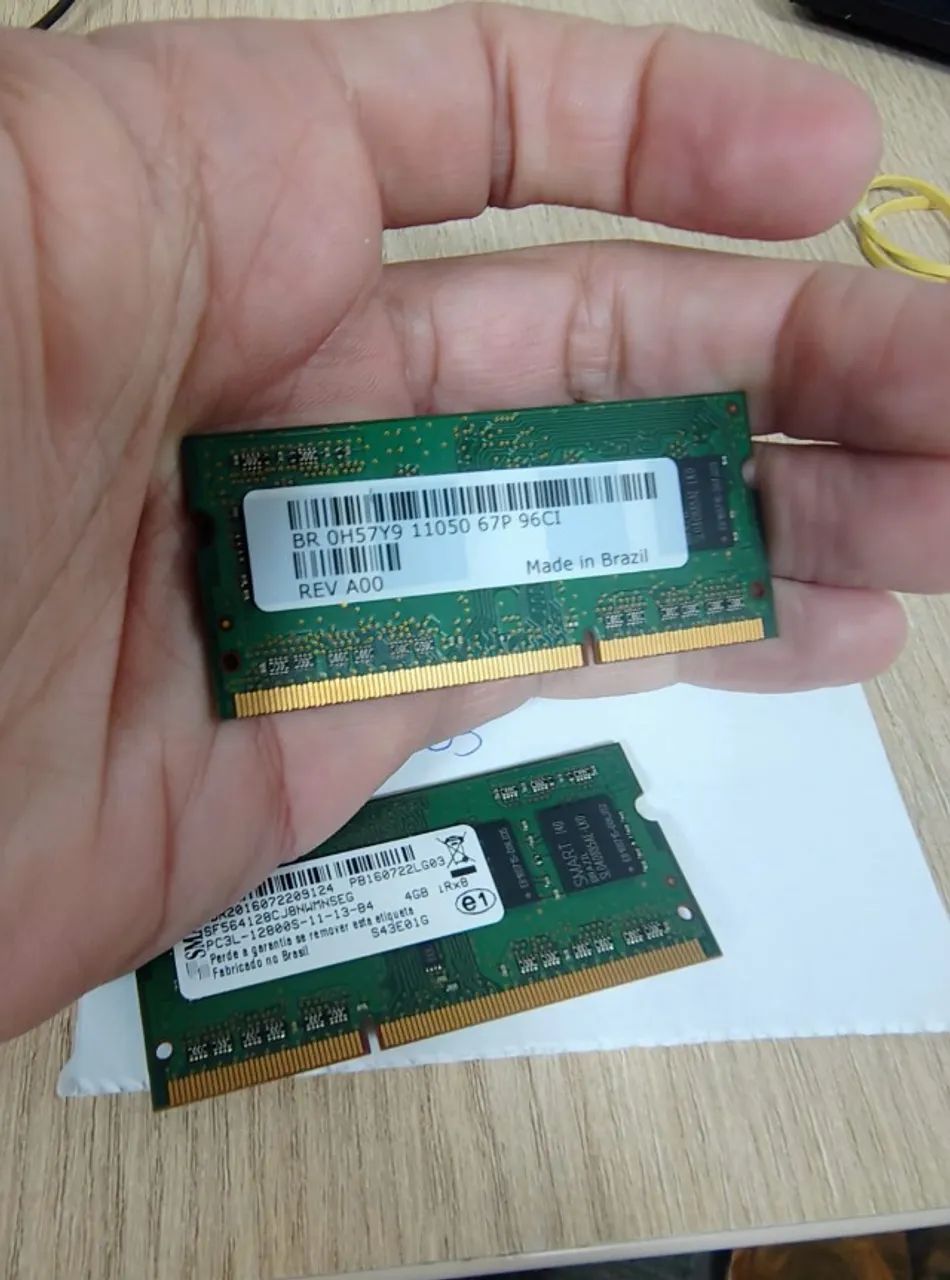 kit Memoria Notebook 8gb DDR3 - SMART - 2x4 1Rx8 - Usadas - Foto 2