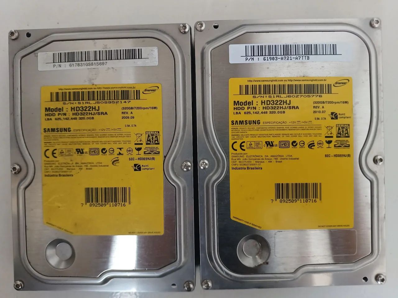2 HDs Samsung 320 GB 100% saudável  - Foto 2